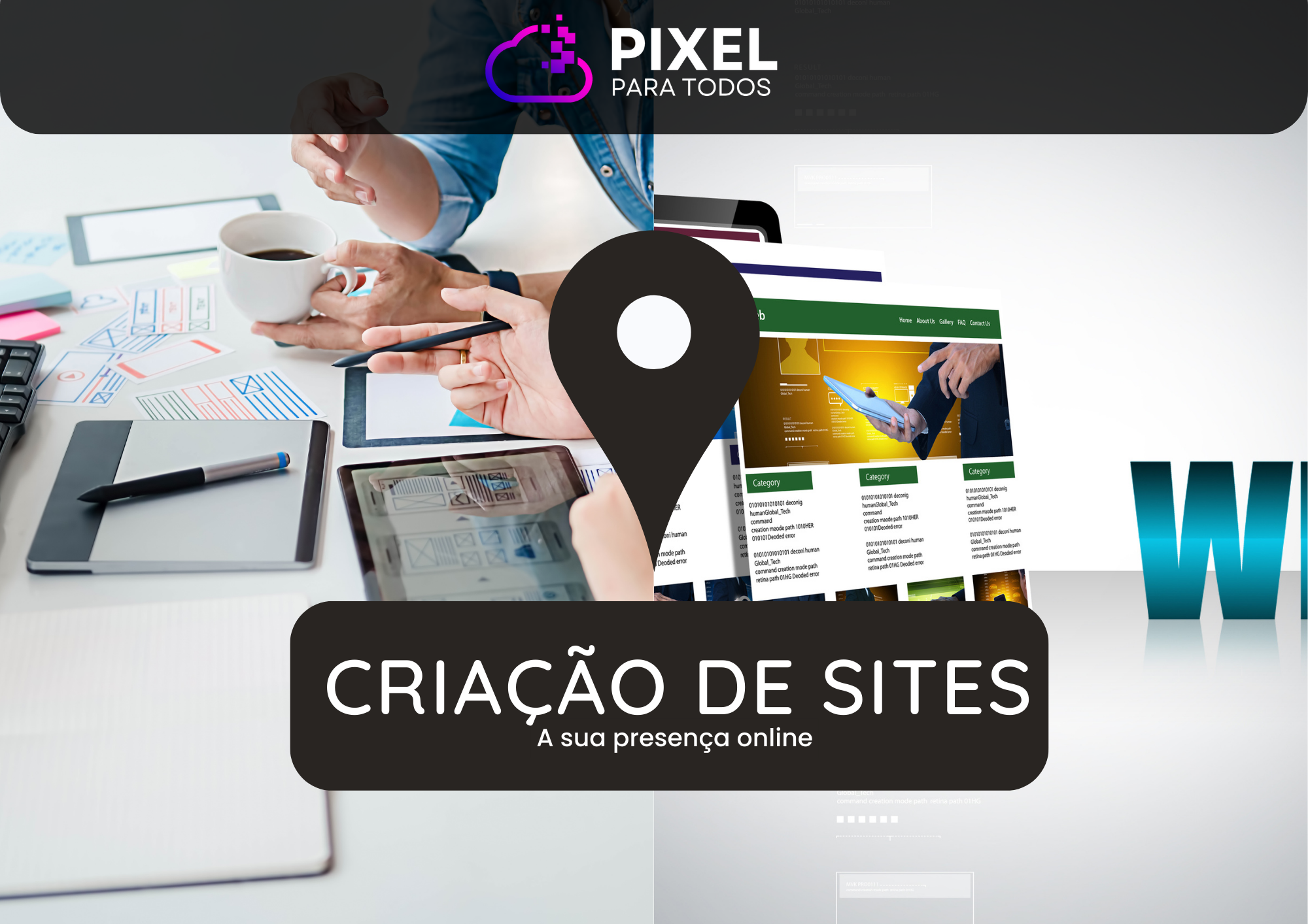 Serviços de Criação de Sites Profissionais no Montijo – Pixel Para Todos